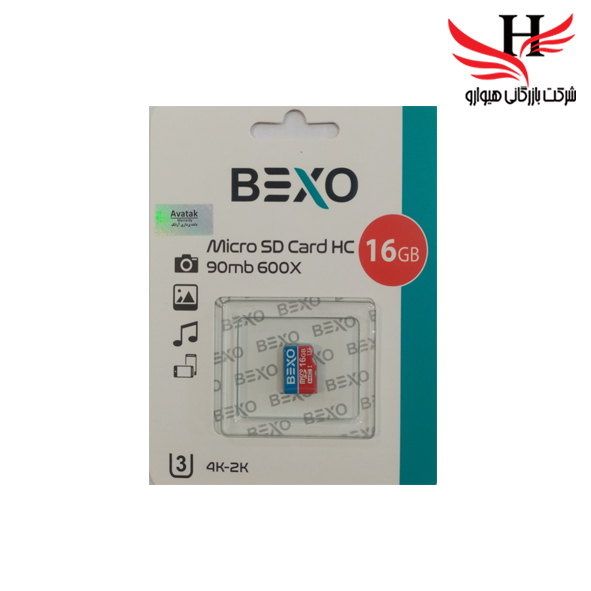 تصویر کارت حافظه بکسو با ظرفیت 16 گیگ باسرعت90MB