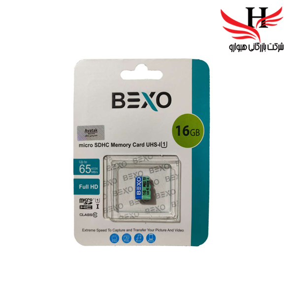 تصویر  کارت حافظه بکسو با ظرفیت16 گیگ باسرعت65MB 