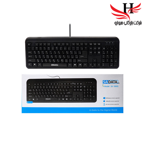 تصویر کیبورد سیم دار سادیتا SADATA-1800S