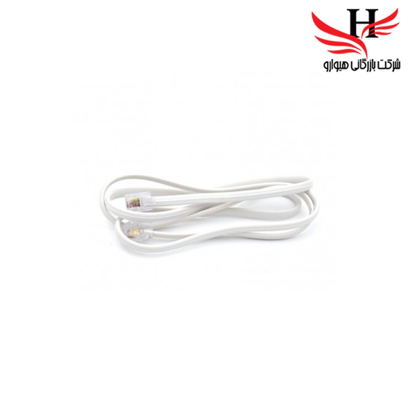 تصویر کابل تلفن 1متري چهار رشته مس با کیفیت 