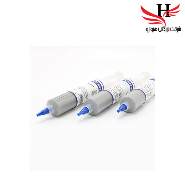 تصویر خمیر سیلیکون سرنگی بزرگ طوسی