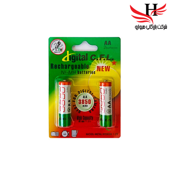 تصویر باتری نیم قلم شارژی CFL 3850