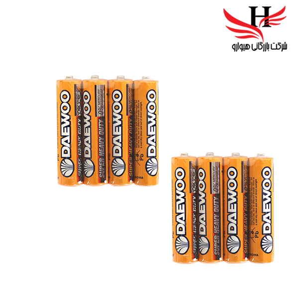 تصویر باتری نیم قلم 4 تایی شیرینگ DAEWOO