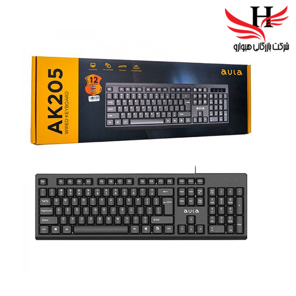 تصویر کیبورد سیم آئولا AULA-AK205