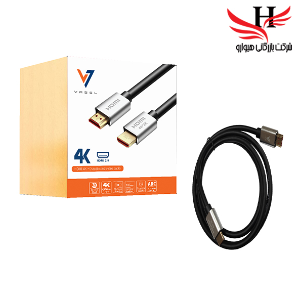 تصویر کابل تصویر اچ دی ام آی واصل VASEL 4K VER0.2 1.5M