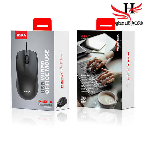 تصویر ماوس سیم دار برند هیسکا HISKA-HXMO100
