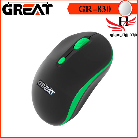 تصویر ماوس وایرلس برند گریت GRAET GR-830 4D