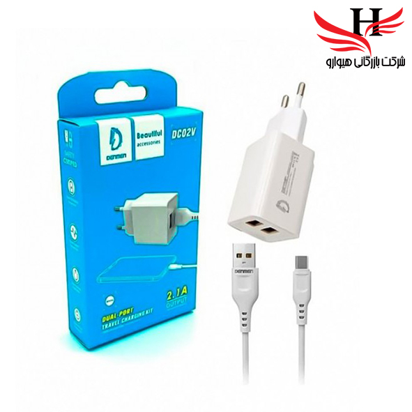 تصویر کلگي شارژ و کابل اندرويد DENMEN-DM-DC02V