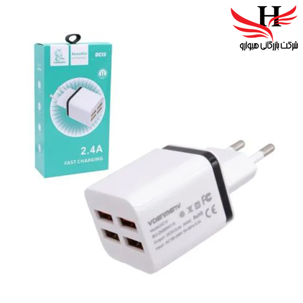 تصویر کلگي شارژ چهار پورت DENMEN DM-DC15