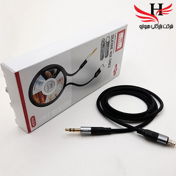 تصویر کابل تبدیل لایتینگ به AUX ارلدام مدل AUX54 طول 1 متر