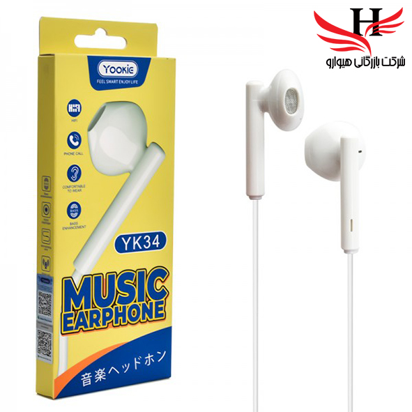 تصویر هندزفري سيم دار يوکي  YOOKIE-YK34