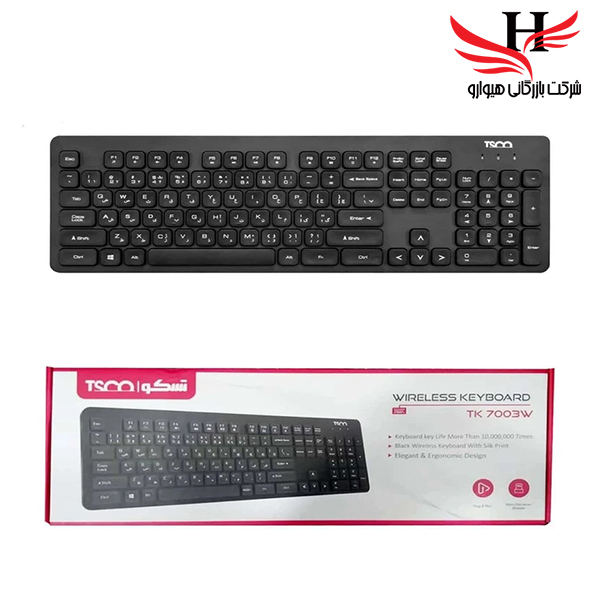 تصویر کیبورد وایرلس تسکو TSCO-TK7003W