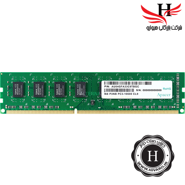 تصویر رم کامپيوتر استوک  APACER-PC3-10600 CL9-2GB