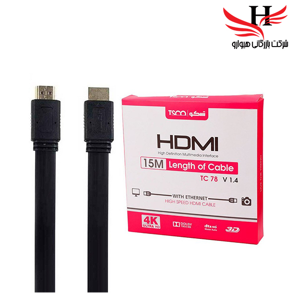 تصویر کابل تصویر HDMI 15M 4K TSCO TC-78