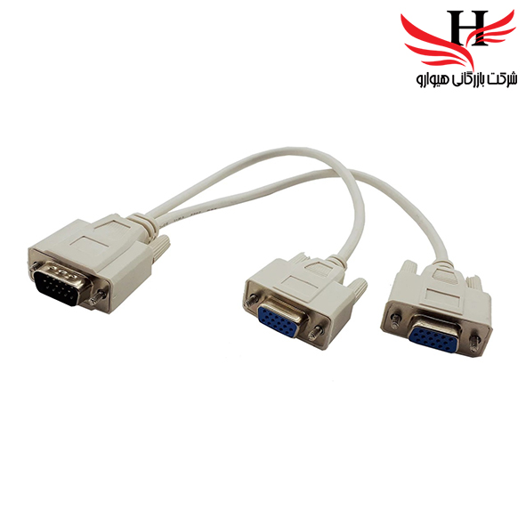 تصویر تبدیل کابلی VGA 1 TO 2 فله