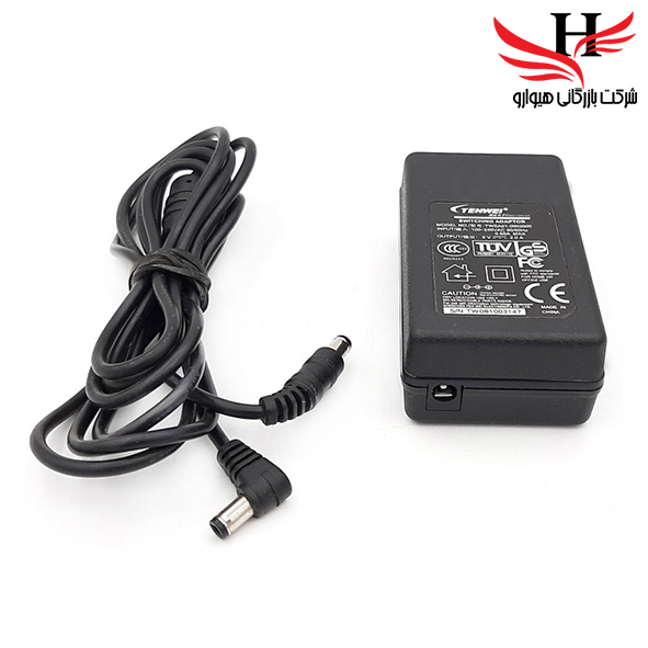 تصویر آداپتور بین راهی 9 ولت 2 آمپر مدل 9V-2A برند TENWEI