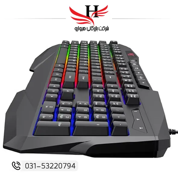 تصویر کيبورد سيم دار استوک گيمينگ هویت HAVIT-878L