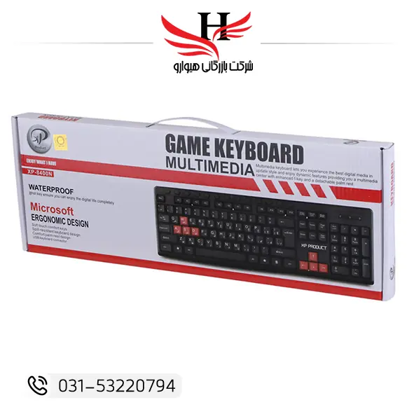 تصویر کيبورد سيم دار ايکس پي XP-8400E