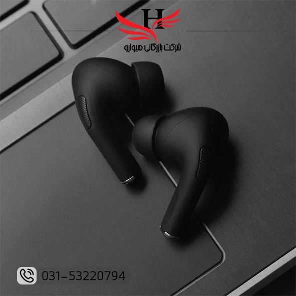 هندزفری بلوتوث ایرپاد جعبه مشکی AIRPODS PRO2 HY با حذف نویز فعال و مقاومت IPX4