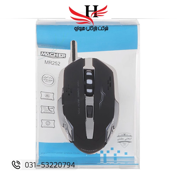 تصویر ماوس گيمينگ سيم دار مچر MACHER MR-252