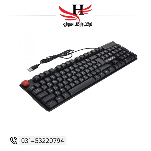 تصویر کیبورد سیم دار ایکس پی XP-8500E