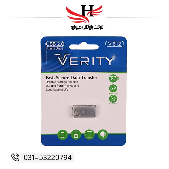 تصویر فلش مموری وریتی با ظرفیت 32G مدل V812
