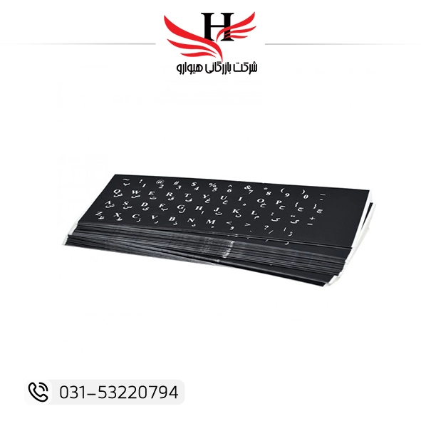 لیبل کیبورد چرمی براق ENZO L200 با حروف فارسی مناسب خرید عمده از هیوارو نمایندگی شهرضا اصفهان و استان تهران