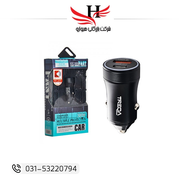 تصویر شارژر فندکی TREQA-CC325-38W