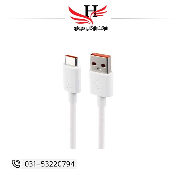 تصویر کابل شارژ تایپ سی اورجینال شیائومی 120W