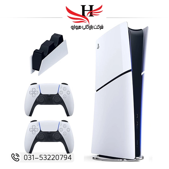 تصویر کنسول بازی سونی PlayStation 5 Slim Digital + یک دسته اضافه + پایه شارژر