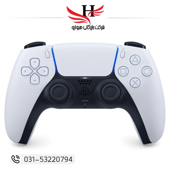تصویر دسته بازی سونی PS5 DualSense سفید