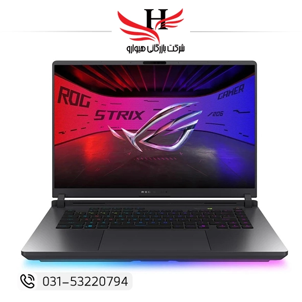 تصویر لپ تاپ 16 اینچی ایسوس مدل ROG Strix G16 G615JMR-AS74-i7 14650HX-32GB DDR5 5600MHz-1TB SSD-RTX5060 8GB-WUXGA 165Hz-W