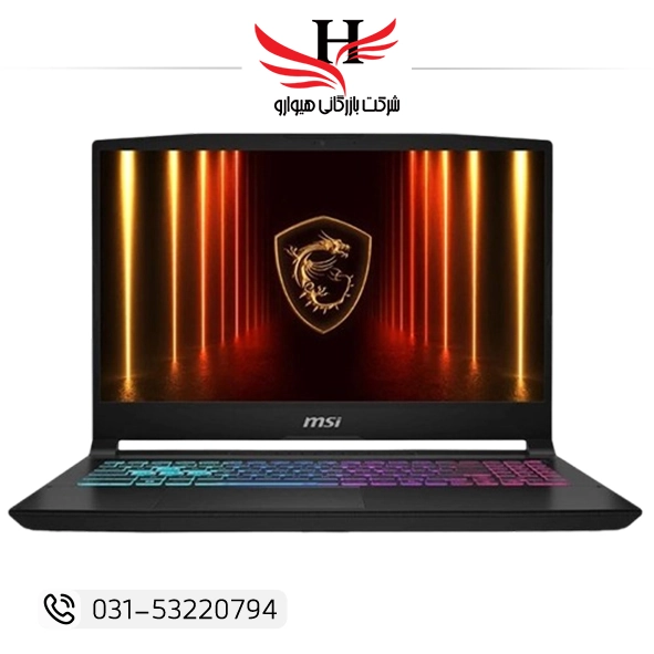 تصویر لپ تاپ گیمینگ ام اس آی Katana 15 HX B14WFK ظرفیت ۱ ترابایت با پردازنده i9 و رم ۱۶ گیگابایت