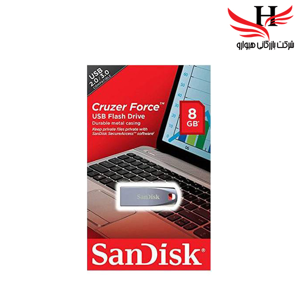 تصویر فلش مموری سن دیسک Cruzer Force ظرفیت 8گیگ