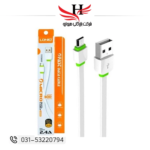 تصویر کابل پاوربانک اندرويد الدينيو LDNIO-073
