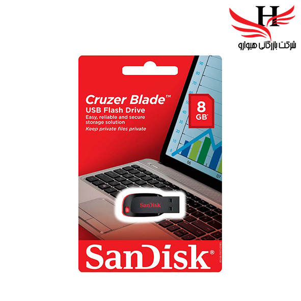 تصویر فلش مموری سن دیسک مدل BLADE ظرفیت 8
